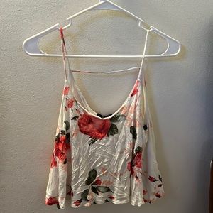 White coral crop top